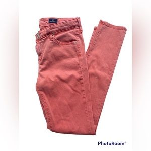 AG Adriano Goldschmied Jeans Women's 28 R pink Legging Ankle super skinny USA